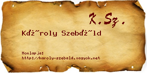 Károly Szebáld névjegykártya